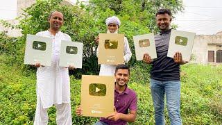 Golden Play Button Agya  Allhumdulillah ️