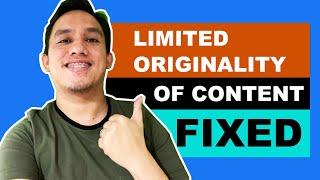 How to Fix or Solve Limited Originality of Content on Facebook Creator Studio | Pera.com