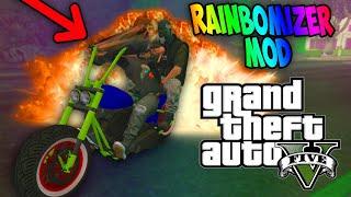 The GTA 5 Rainbomizer Mod is an insane experience..