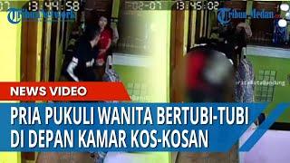 Viral Pria Pukuli Wanita Secara Bertubi-tubi di Depan Kamar Kos-kosan di Bandung