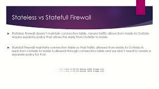 Firewall || Statefull Firewall || Stateless Firewall