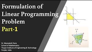 Formulation |Part 1| Linear Programming Problem