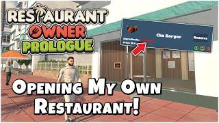 Trying Out This NEW Restaurant Simulation Game! (Restaurant Owner: Prologue)