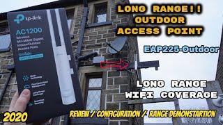 TP-Link AC1200 EAP225 Wireless Gigabit Indoor/Outdoor Access Point: Review Configuration Range Test