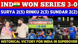 Young Indians  Again Destroy SRI  | India Won T20 Series 3-0 | Shubman 39 | Pak Public Reactions