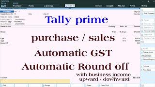 automatic round off in tally prime | automatic round off in tally | automatic rounding off in tally