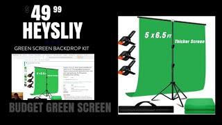 Budget Green Screen Review Of Heysliy Green Screen Backdrop Kit. Watch Till The End for My Thoughts.