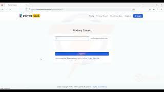 Perfex CRM SaaS module: Find My Tenant page