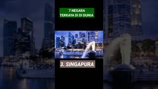 7 NEGARA TERKAYA DI DUNIA #shorts