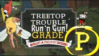 CUPHEAD (P-rank) "TREETOP TROUBLE" Pacifist +Perfect