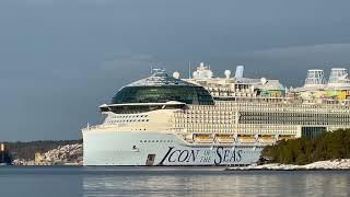 ICON OF THE SEAS | The World's BIGGEST cruise ship departing Meyer Turku shipyard 29.11.2023