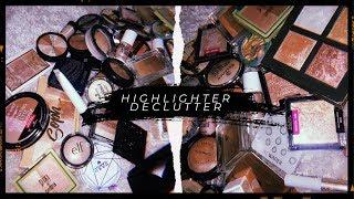 MAKEUP DECLUTTER 2019: HIGHLIGHTER | The Beauty Vault