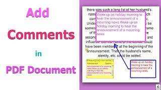 How to Add Comments to a PDF Document using Foxit PhantomPDF