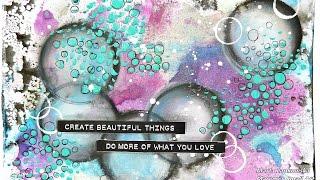 Mixed media art "Create beautiful things"