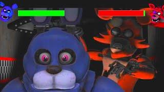 [SFM FNaF] VR Foxy vs VR Bonnie WITH Healthbars