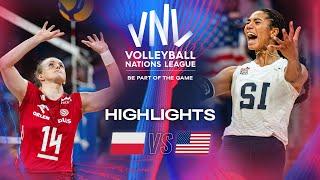  POL vs.  USA - Highlights | Week 2 | Women's VNL 2024