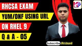 Configure YUM/DNF client-side repository using URL | RHCSA EXAM ON RHEL 9