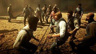 Red Dead Redemption 2 - Brutal Fighting & Funny Ragdolls Vol.119 [4K/60FPS]