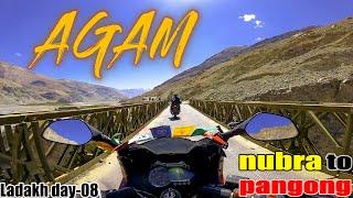 NUBRA VALLEY TO PANGONG LAKE VIA AGHAM - SHYOK ROAD || Dangerous road of Ladakh || LADAKH DAY-08