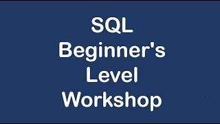 SQL Complete Tutorial in 1 hour