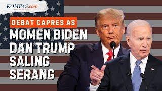 Momen Debat Panas Capres AS, Trump dan Biden Saling Serang