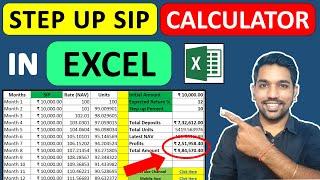 Step up SIP Calculator Excel | How to Calculate Step up SIP Returns [Examples]