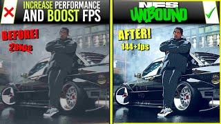 NEED FOR SPEED UNBOUND Guide: How to BOOST FPS and OPTIMISE Performance (Fix LAG & Stutters)
