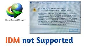 #idm  not support, Can not #download  or #printout IDM problem easy way to solve