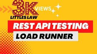 How to create REST API script for Load Testing in Loadrunner? #LoadRunner #performancetesting