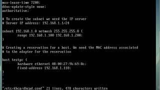 How to configure a fixed ip address using DHCP in Linux