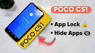 How To Set AppLock and Hide Apps In Poco C51 And Other Android Go Edition Smartphones.