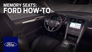 How to Set Up Memory Seats | Ford How-To | Ford