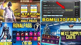 Next Uc Event | Uc Station Back In Bgmi | A7 Royal Pass | Next Supply Crate Leaks | Bgmi 120 Fps