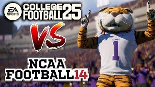 EA Sports College Football 25 vs. NCAA Football 14  - 15 BIGGEST DIFFERENCES