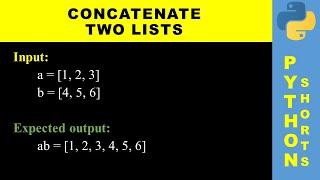 Concatenate two lists | Python shorts