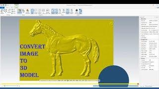 How import image and convert to 3D model in Art MasterCam 2019