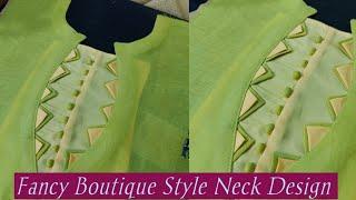 Fancy Boutique Style Neck Design |#shorts #ashortaday  #youtubeindia #needlegirl