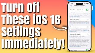 Turn OFF These 11 iOS 16 Settings Today!
