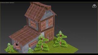 3ds max дом для изометрической игры (1 часть из 3)