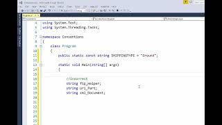 Coding Convention Examples in C#