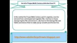 How to remove Trojan.Multi.Cerstor.a automatically from your windows PC