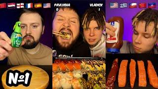 The Best Food Sketches from Sushi Monsters #1 | MUKBANG | EATING | ASMR 