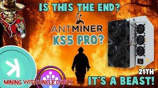 Antminer KS5 Pro Kaspa MIner Is A Beast But? Time To Start Sweating If Your A Kaspa Miner!