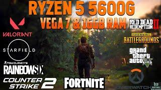 AMD Ryzen 5 5600G: Vega 7 & 16GB RAM - Test in 25 Games in Late 2023 (1366x768p)