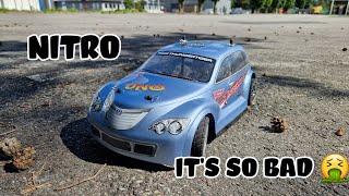 NITRO RUNAWAY - WORST NITRO RC EVER? THUNDER TIGER FIAT Uno #rc