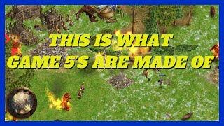 GAME OF THE TOURNAMENT!? | Kvoth (Loki) vs Rapl (Zeus) Game 5/5 #aom #ageofempires