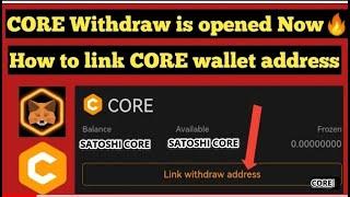 HOW TO LINK METAMASK WALLET ADDRESS WITH SATOSHI CORE APP TO ENABLE YOU TRANSFER CORE COINS