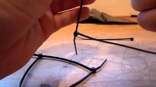 how to make zip tie hand cuffs