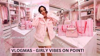 VLOGMAS ️ - Date Night, Girly Try On Haul, Victorias Secret Shop with me, New Closet Island,