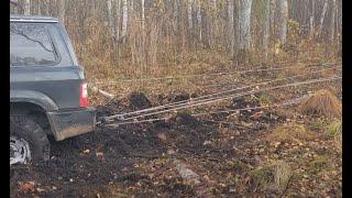 Как вытянуть машину назад передней лебедкой. How to winch backwards with a front winch.